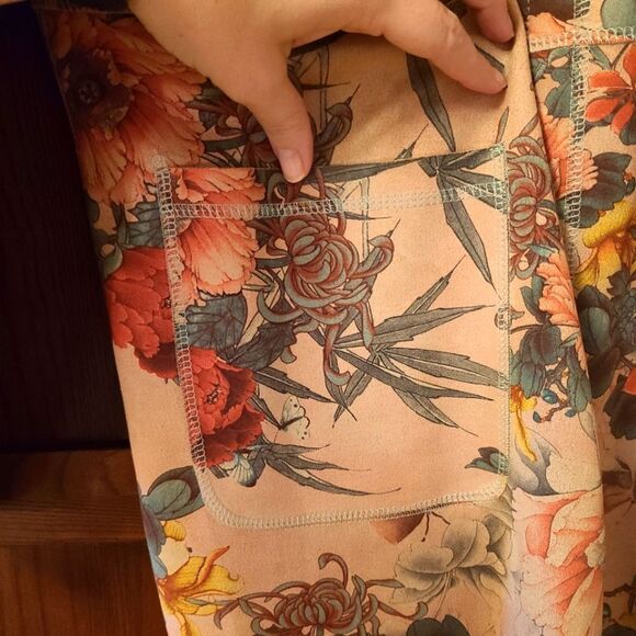 Anthropologie Solitaire Faux Suede Floral Long Cardigan - Picture 5 of 10